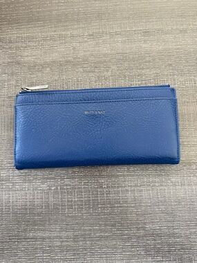 Matt & Nat Watson Vintage Vegan Leather Long Wallet - Blue